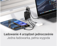 Silver Monkey Ładowarka GaN Smart Quadro 100W PD Czarna - 1417253 - zdjęcie 2